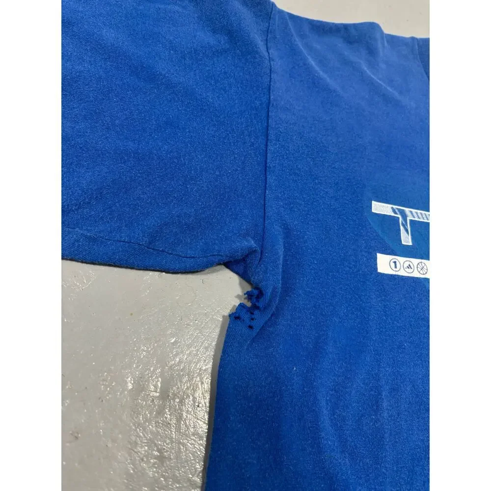 Vintage Y2K‎ T-Mac Tracy McGrady Adidas T Shirt Blue Graphic NBA 2000s Tee